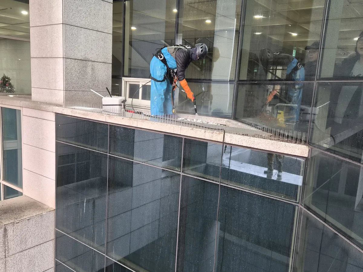 안성시 가사동 건물 복도·대기 동선 야간 위생청소 사례 - 행진크린